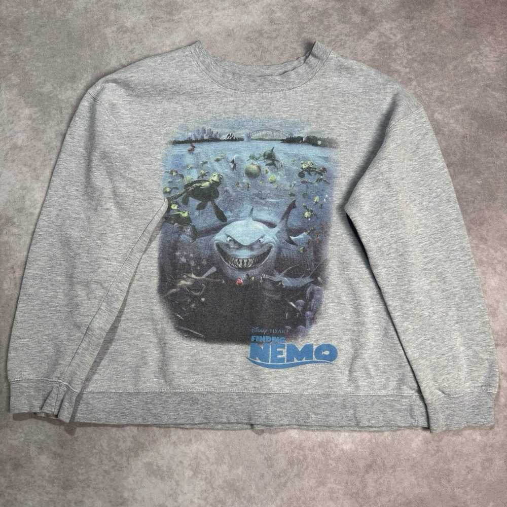 Vintage Disney Pixar Finding Nemo Movie Promo Sweatshirt Kids Size Large